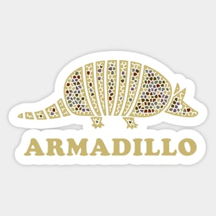 Armadillo Art Sticker